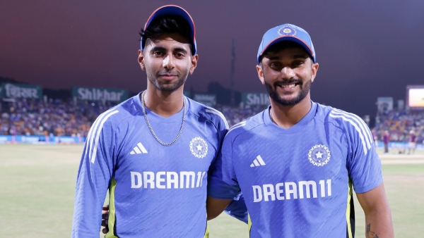 Indian debutants Mayank Yadav and Nitish Kumar Reddy react after playing in India colours for the first time Image BCCI X Handle