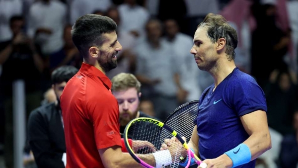 Novak Djokovic and Rafael Nadal
