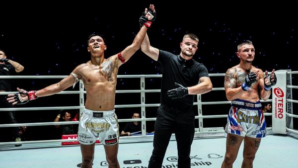 Panpayak Jitmuangnon reacts after decision win at ONE Friday Fights 83 Image Courtesy ONE Championship