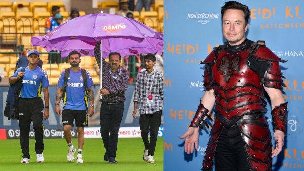 IND vs NZ Catching Rockets is cool can you stop the rain for Cricket - RCB playfully teases Elon Musk