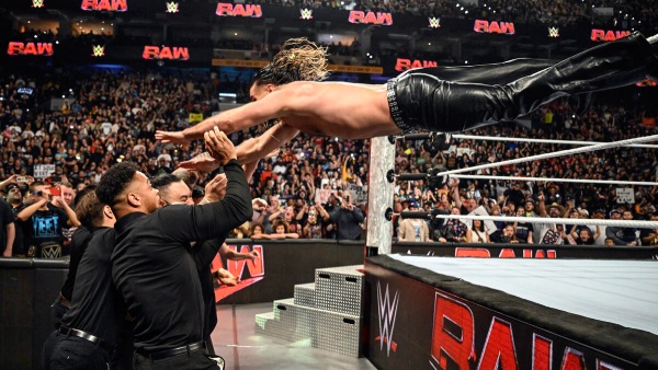 Seth Rollins on Raw image courtesy WWE com