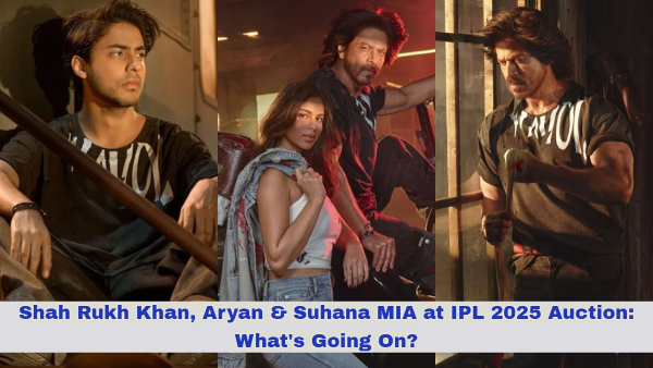 Shah Rukh Khan Aryan amp amp Suhana MIA at IPL 2025 Auction What s Going On