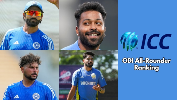 India in ICC ODI All-Rounder Rankings No Indians in Top 10 Spots R Jadeja and Hardik Pandya Climb Positions