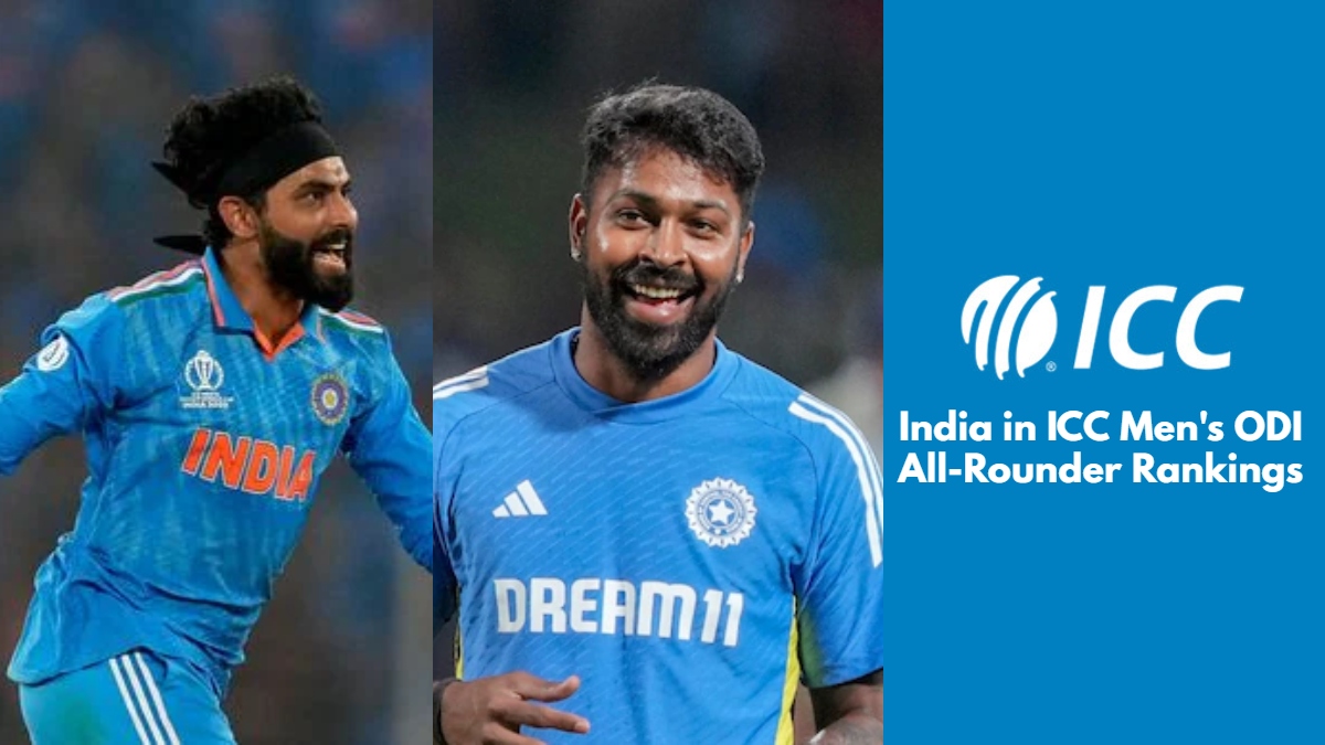 India in ICC Men's ODI AllRounder Rankings Ravindra Jadeja Inches