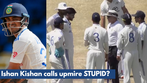 Ishan Kishan calls umpire stupid