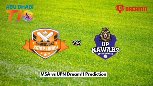 MSA vs UPN Abu Dhabi T10 League Dream11
