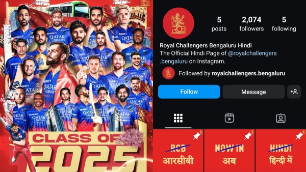RCB Hindi page receives flak from Kannada fans