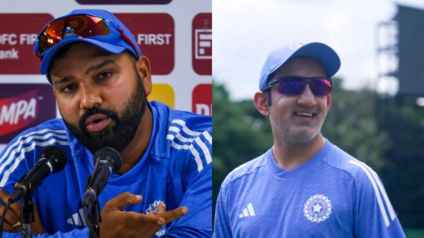 Rohit Sharma and Gautam Gambhir Rohit Sharma and Gautam Gambhir