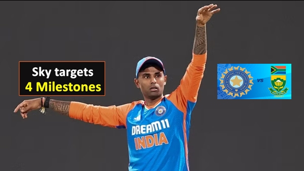 SA vs IND Captain SKY on the cusp of achieving Multiple Milestones in South Africa T20Is SA vs IND Captain SKY on the cusp of achieving Multiple Milestones in South Africa T20Is