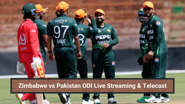 Zimbabwe vs Pakistan live streaming and telecast