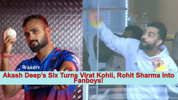 Virat Kohli reacts to Akash Deep Six