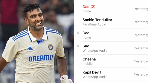 R Ashwin call log after retirement announcement