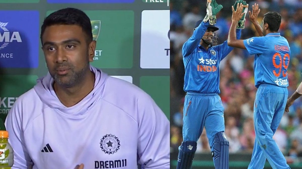 Ravichandran Ashwin ignores MS Dhoni