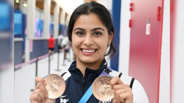 Manu Bhaker Khel Ratna Award Manu Bhaker Paris Olympics 2024 Manu Bhaker medals Manu Bhaker Khel Ratna Award Manu Bhaker Paris Olympics 2024 Manu Bhaker medals