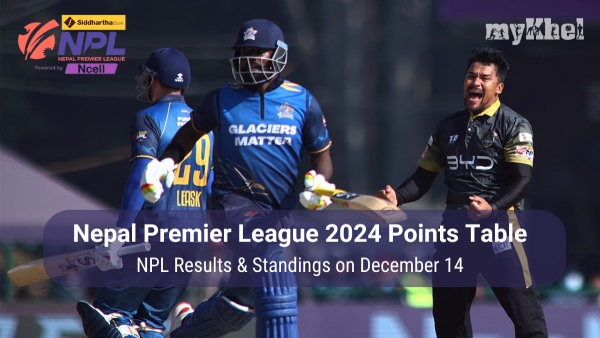 NPL 2024 points table on December 14
