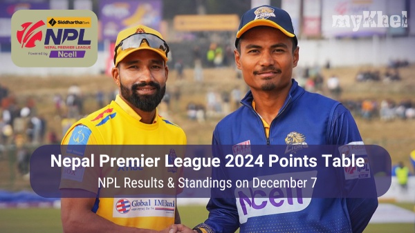NPL 2024 Points Table on December 7