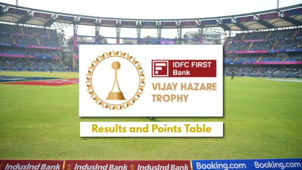 Vijay Hazare Trophy Points Table and Results