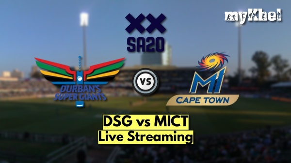 DSG vs MICT Live Streaming SA20 2025 Durban Super Giants vs MI Cape Town Live Telecast in India South Africa UK amp amp More