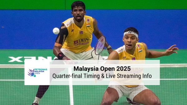 Malaysia Open 2025 quarter-final live streaming details