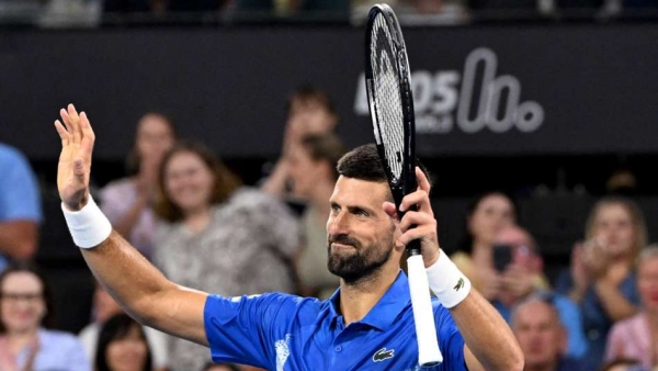 Djokovic into quarter-final in Brisbane after straight-sets victory over Monfils