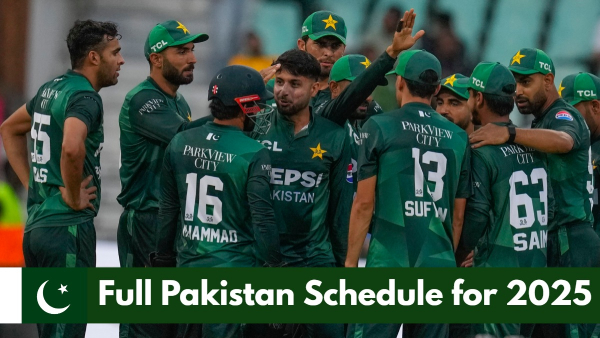 Pakistan Cricket Team Schedule for 2025