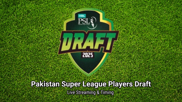 PSL Draft Live Streaming