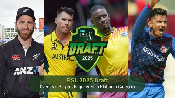 PSL Draft 2025 Overseas Players in Platinum Category