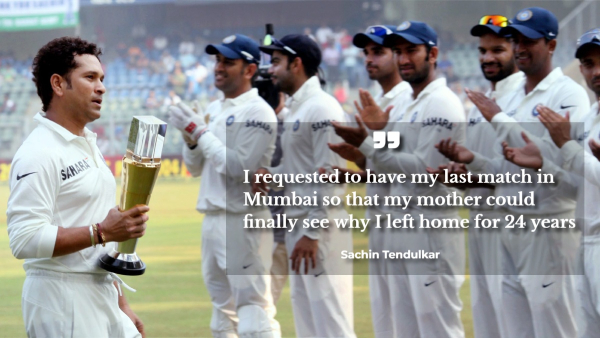 Sachin Tendulkar farewell test