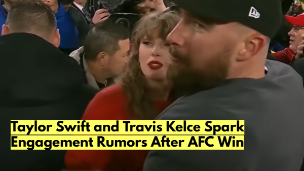 Taylor Swift embraces Travis Kelce Photo Credit ESPN Youtube