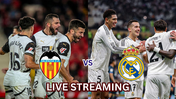Valencia vs Real Madrid Live streaming: La Liga 2024-25 match 
