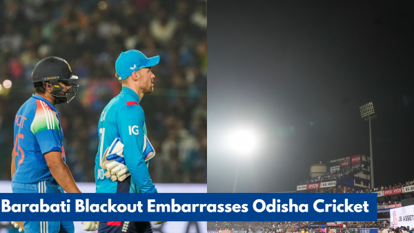 India vs England Barabati floodlight failure