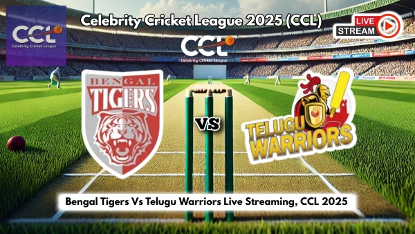 Bengal Tigers Vs Telugu Warriors Live Telecast