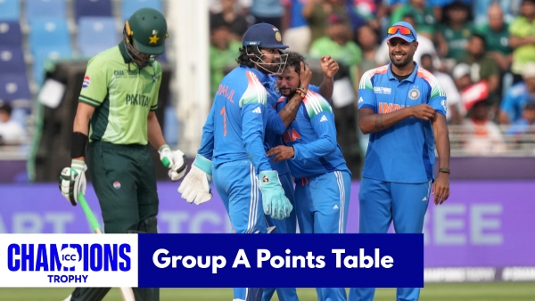 Champions Trophy 2025 Group A Points Table after India beat Pakistan