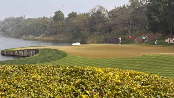 DLF Golf amp amp Country Club View of the 18th hole