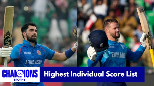 Highest Individual Score List in Champions Trophy