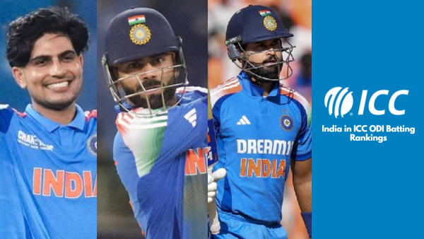 India batters in ICC ODI Batting Rankings