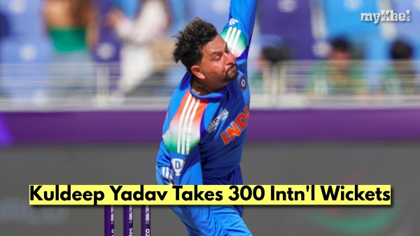 India vs Pakistan Champions Trophy 2025 Kuldeep Yadav Joins Elite Club with 300 International Wickets After Dismissing Salman Agha