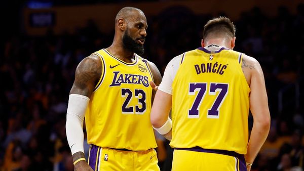 LeBron James' Pep Talk Inspires Luka Doncic In Lakers Debut - myKhel