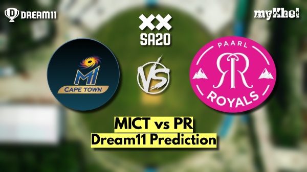 MICT vs PR Dream11 Prediction SA20 2025 MI Cape Town vs Paarl Royals Fantasy XI Captain amp amp Vice-Captain Choices Qualifier 1
