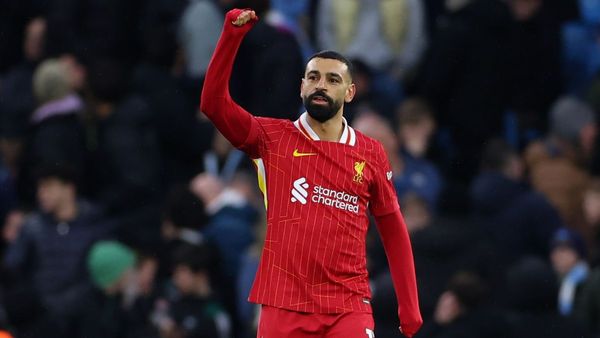 Salah Celebrates Liverpool's Win Over City