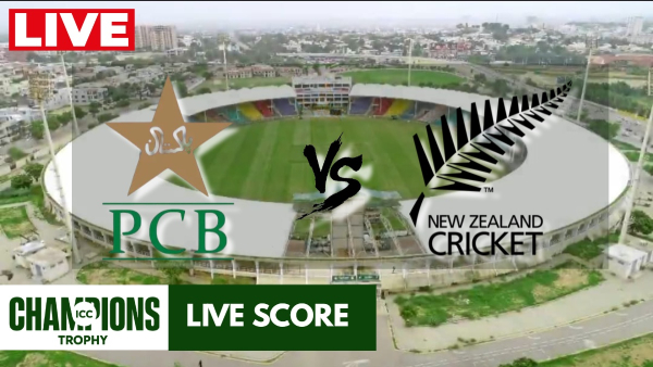 Pakistan vs New Zealand Live Score  Champions Trophy 2025 Match 1