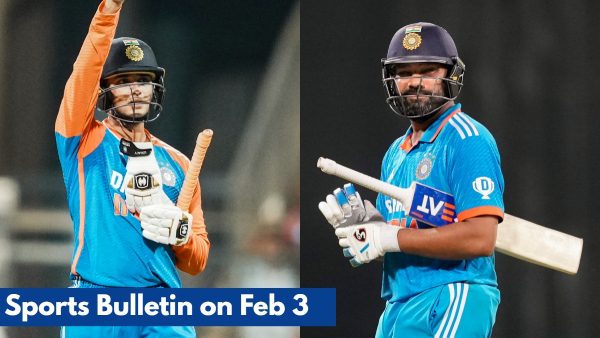 Sports Bulletin February 3 Rohit Sharma Abhishek Sharma Sports Bulletin February 3 Rohit Sharma Abhishek Sharma