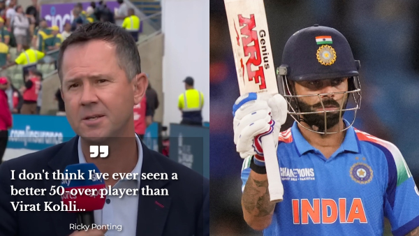 Virat Kohli Ricky Ponting Champions Trophy 2025