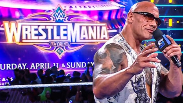 The Rock reveals WrestleMania 42 dates and venue on SmackDown Image Courtesy WWE com