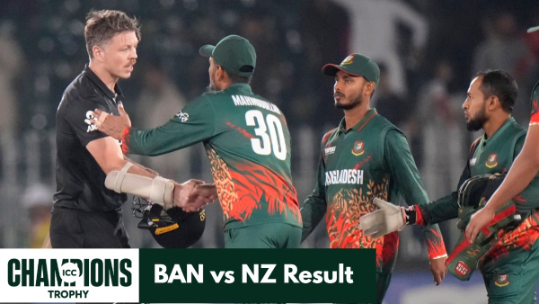Yesterday s Champions Trophy 2025 Match Bangladesh vs New Zealand on February 24