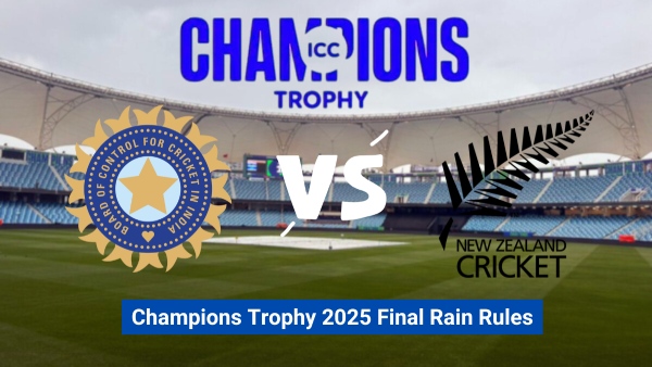 Champions Trophy 2025 Final Rain Rules