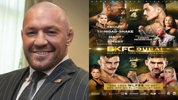 Conor McGregor set for surprise appearance in BKFC UAE debut Image Courtesy X