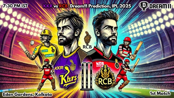 KKR vs RCB Dream11 Prediction IPL 2025 Kolkata Knight Riders v Royal Challengers Bengaluru Fantasy XI 1st Match