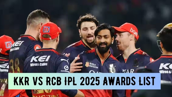 KKR vs RCB Award Winners