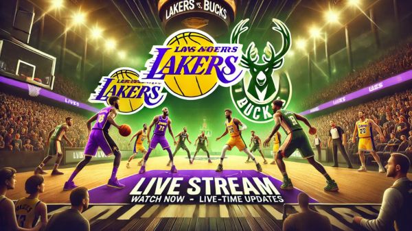 Lakers vs Bucks live streaming details Image Generated using AI